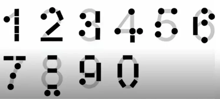 摩斯密码对应数字关系